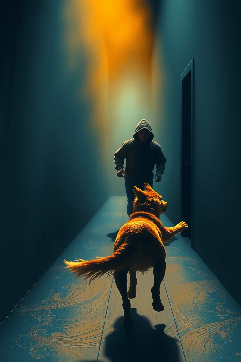 Being Chased by a Dog At Night