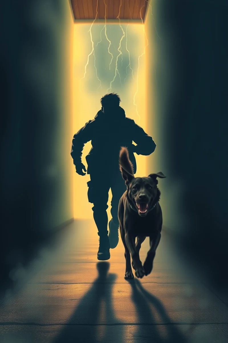 Being Chased by a Dog During a Storm