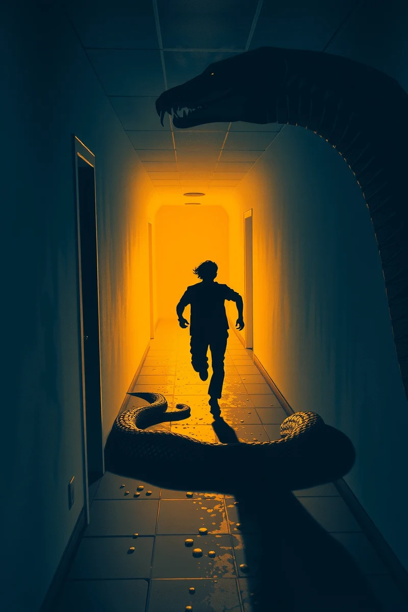 Being Chased by a Snake At Night