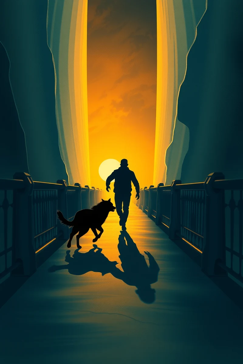 Being Chased by an Animal Across a Bridge
