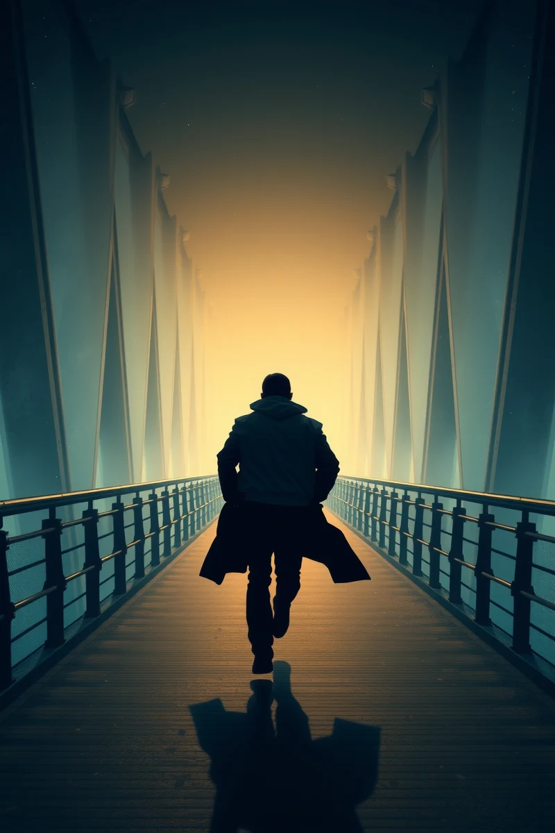 Being Chased by Police Across a Bridge