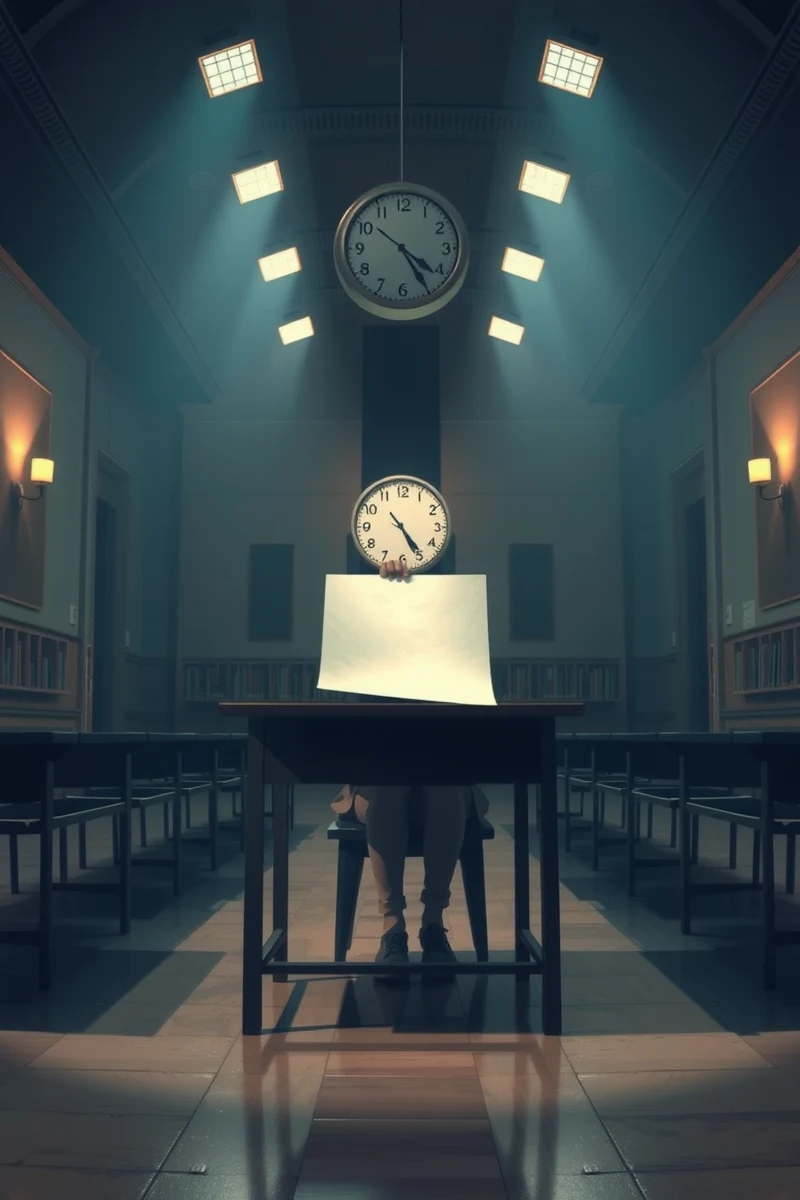 Blank Exam Paper At School