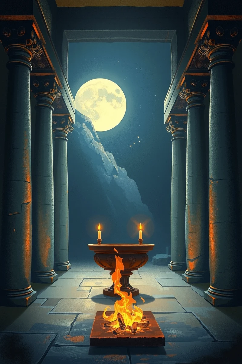 Dream of a Candlelit Altar Opening