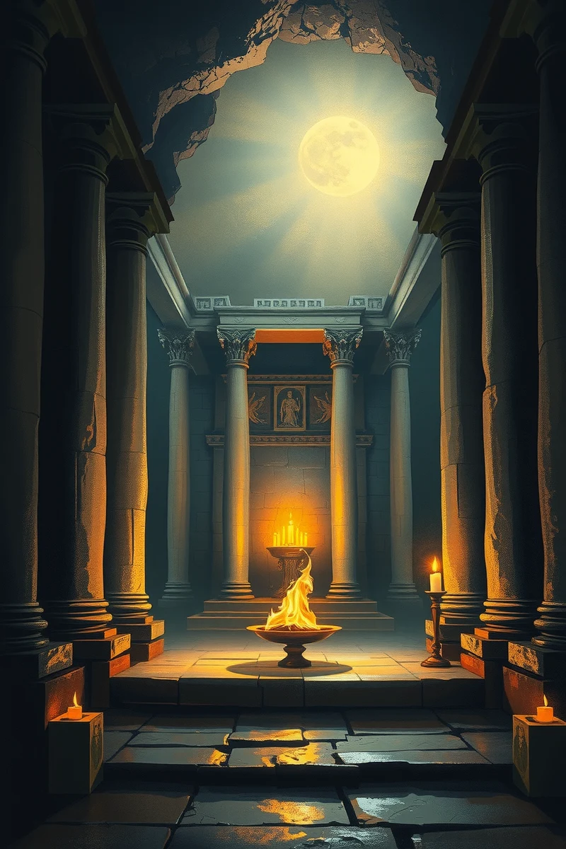 Dream of a Candlelit Altar Refusing Entry