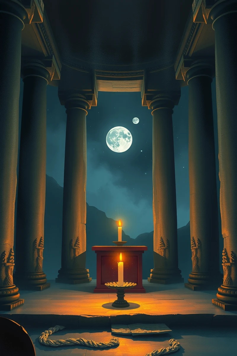 Dream of a Candlelit Altar Relighting a Candle