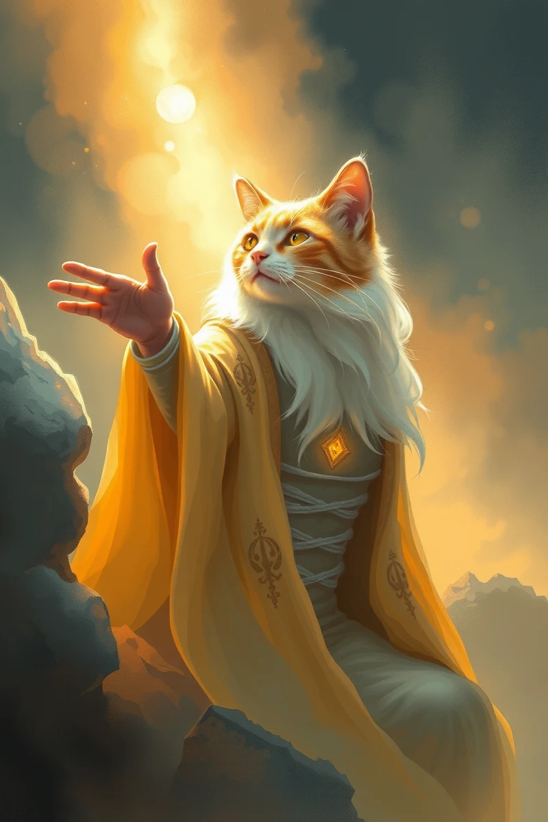 Dream of a Cat Guide Giving a Task