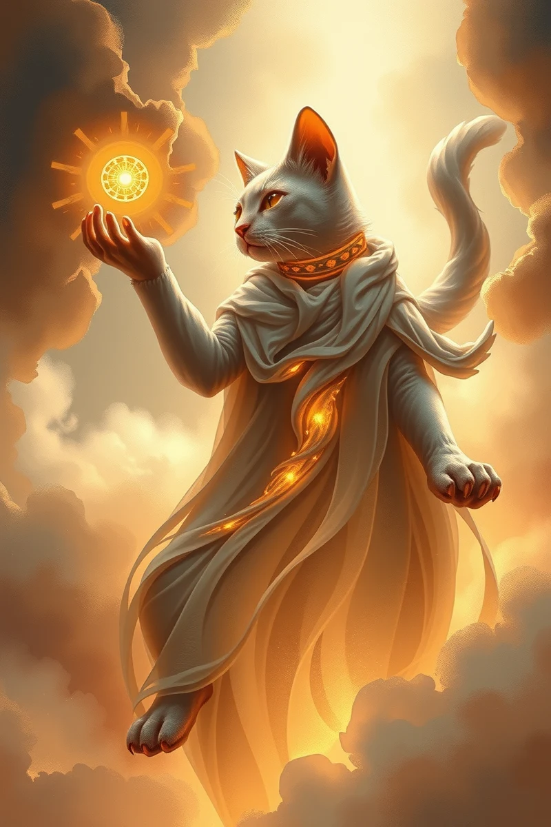 Dream of a Cat Guide Giving a Warning