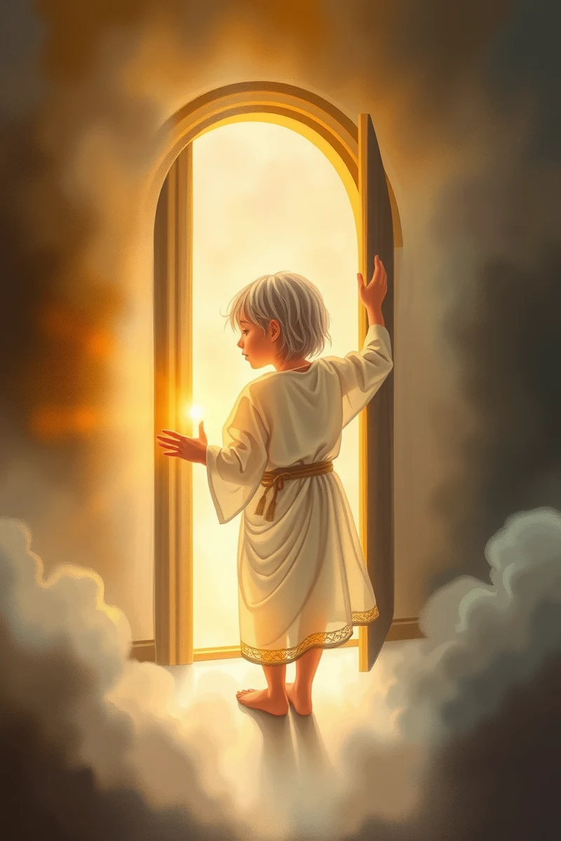 Dream of a Child Guide Opening a Door