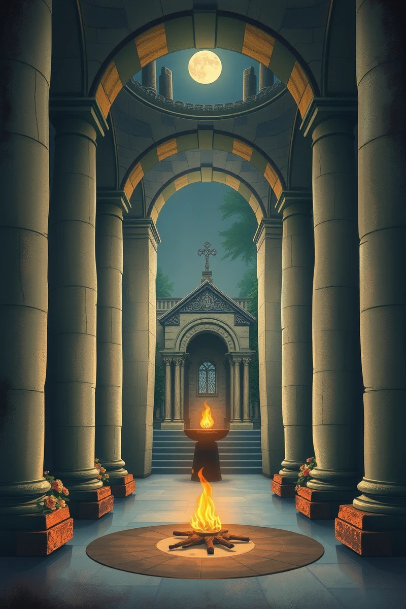 Dream of a Church Holding Flowers