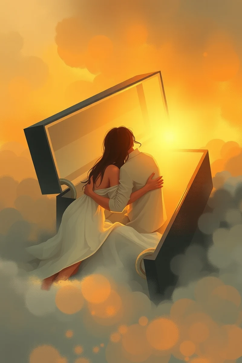 Dream of a Closed Coffin Changing Into Sunrise