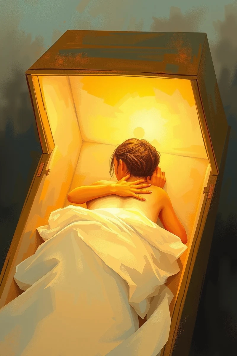 Dream of a Closed Coffin Saying Live