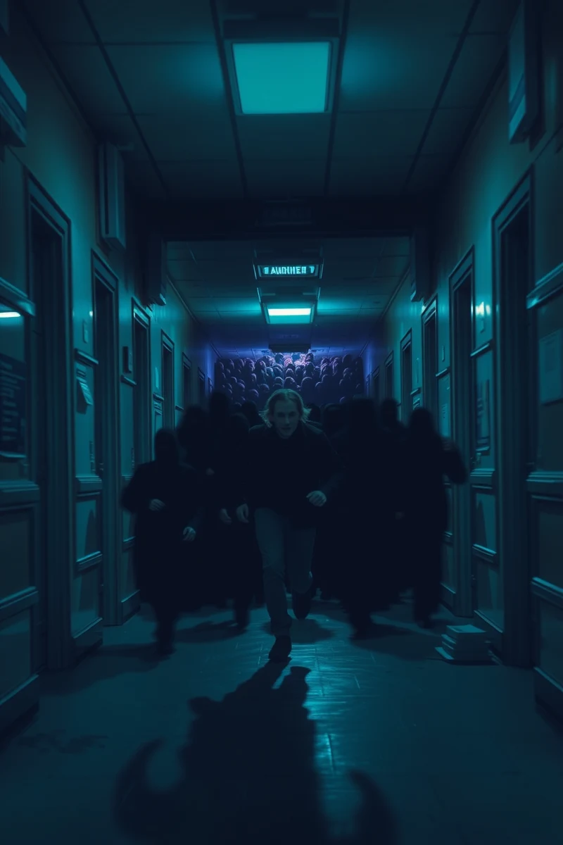 Dream of a Crowd Through a Corridor