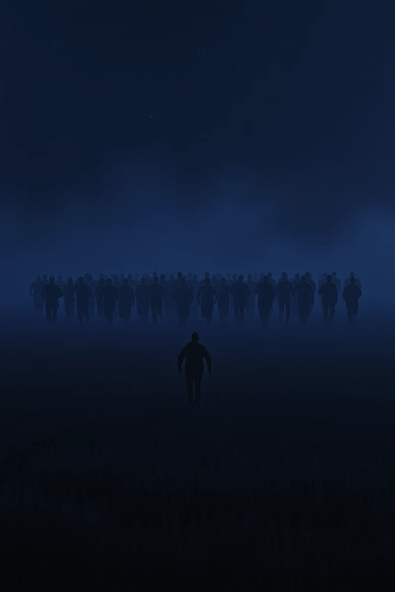 Dream of a Crowd Through a Field