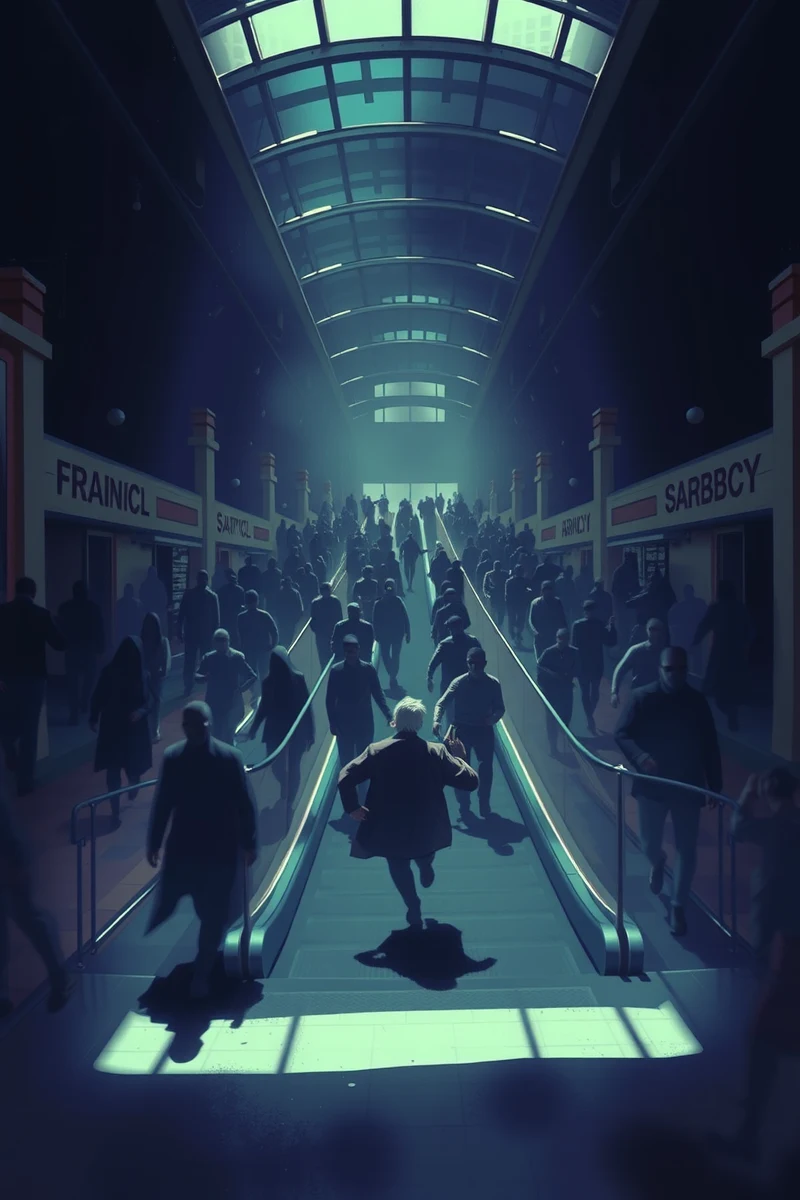Dream of a Crowd Through a Mall