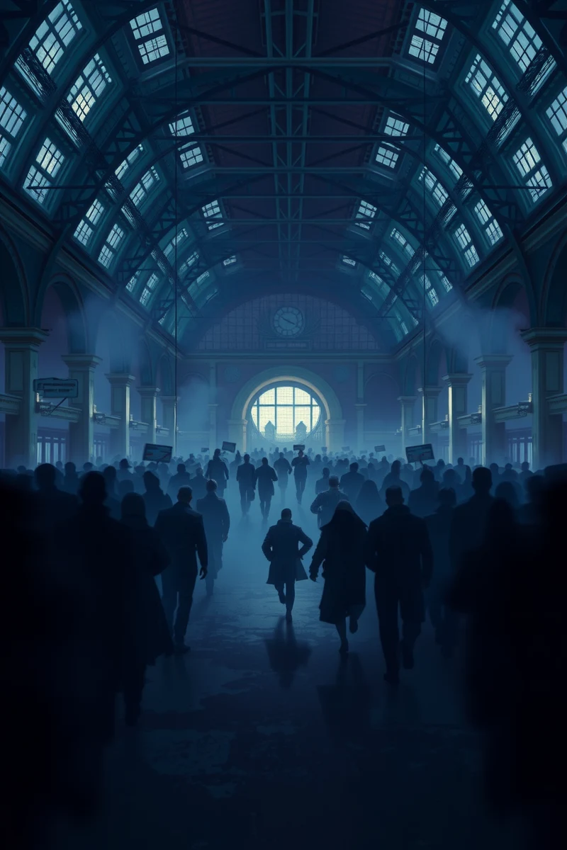 Dream of a Crowd Through a Train Station