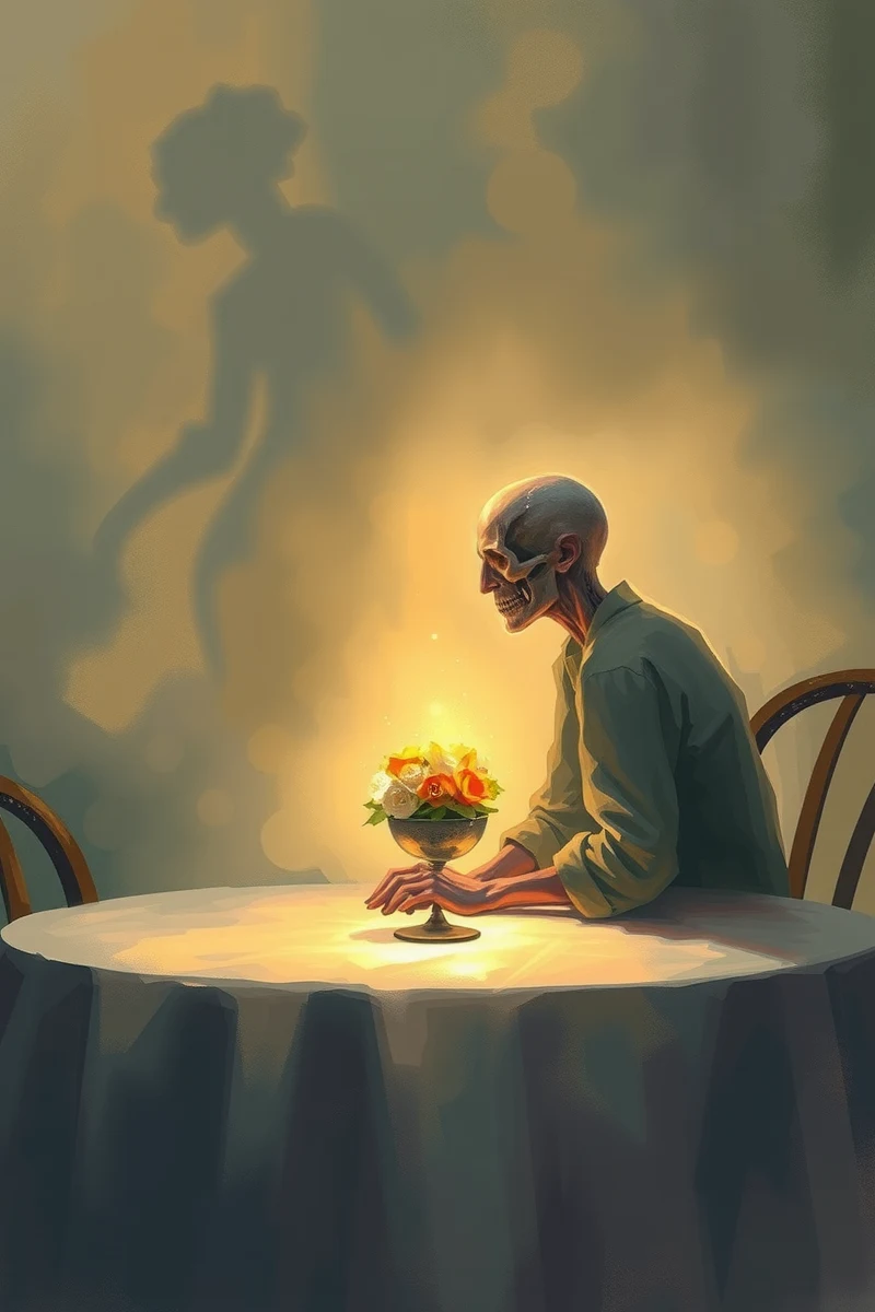 Dream of a Dead Friend Sitting at the Table