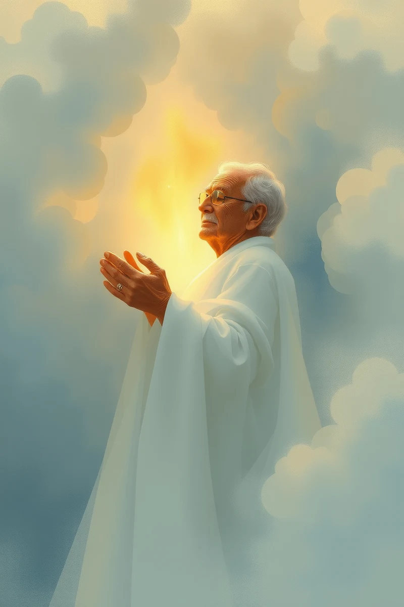 Dream of a Deceased Father Appearing in White