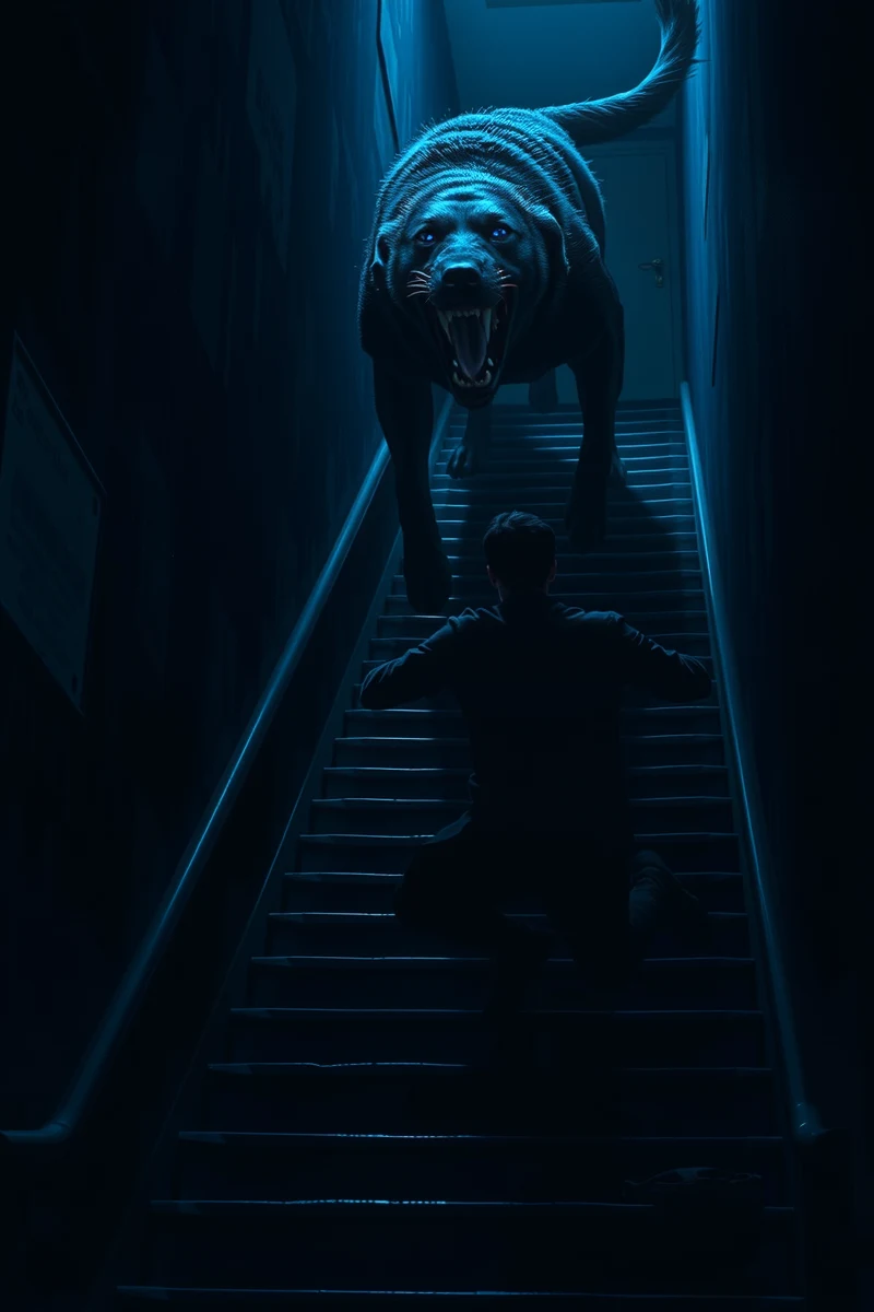 Dream of a Dog Down the Stairs