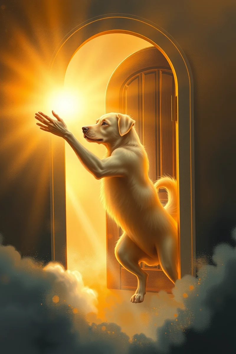 Dream of a Dog Guide Blocking a Door
