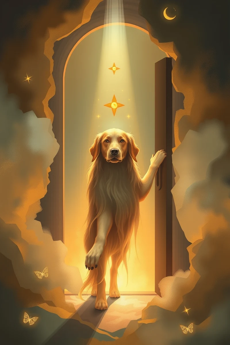 Dream of a Dog Guide Opening a Door