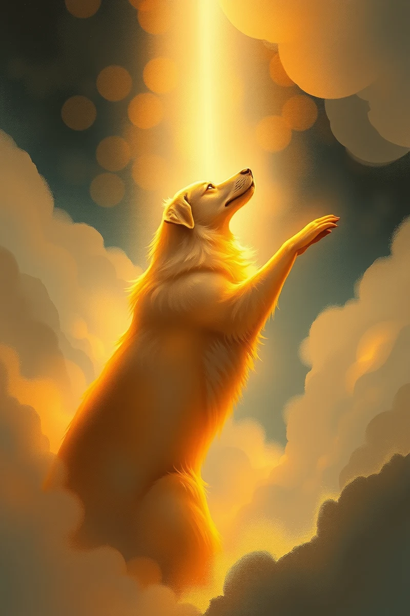 Dream of a Dog Guide Turning Into Light