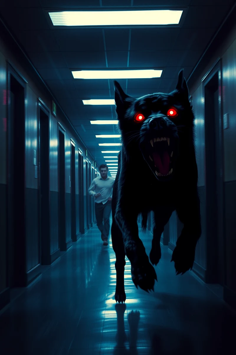 Dream of a Dog Through a Corridor