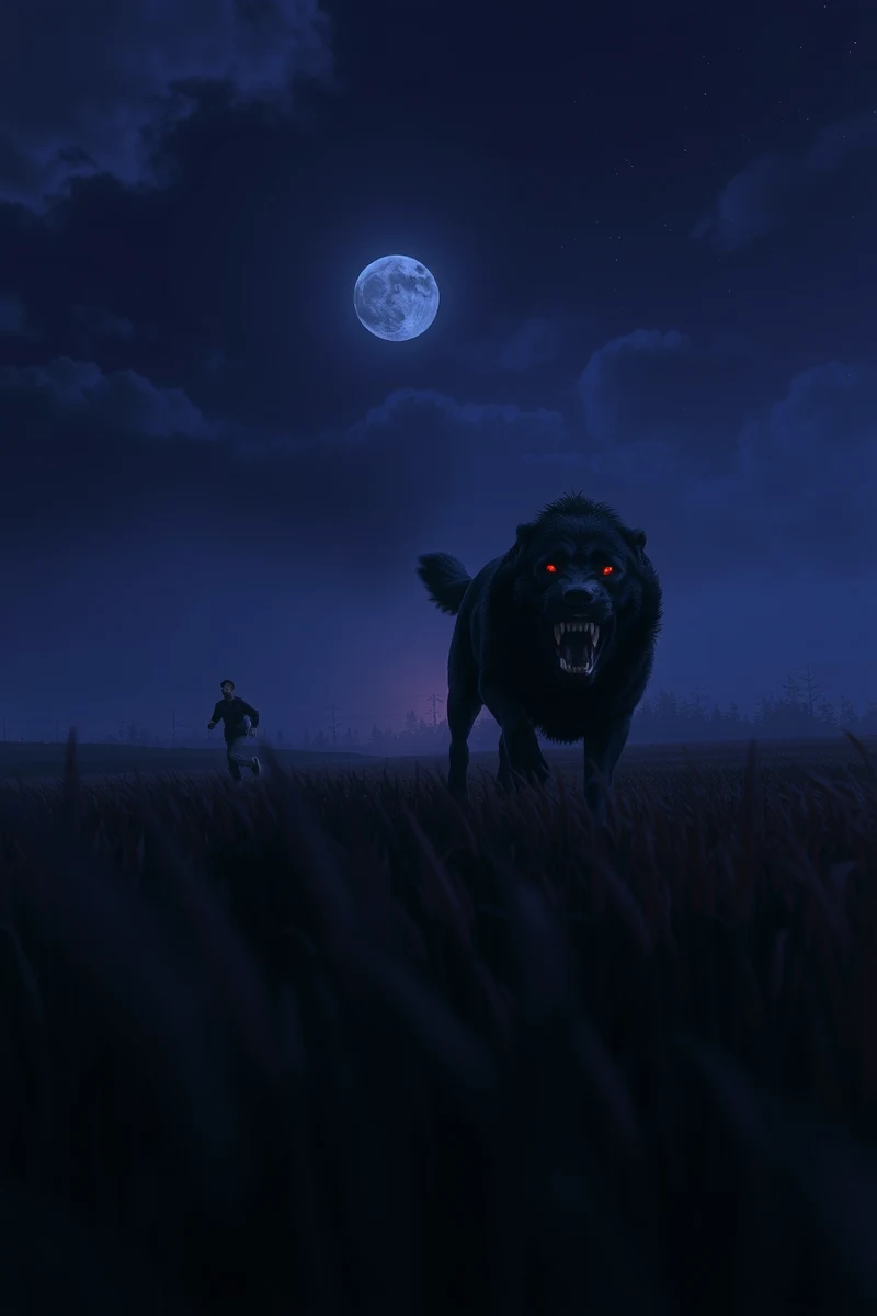 Dream of a Dog Through a Field