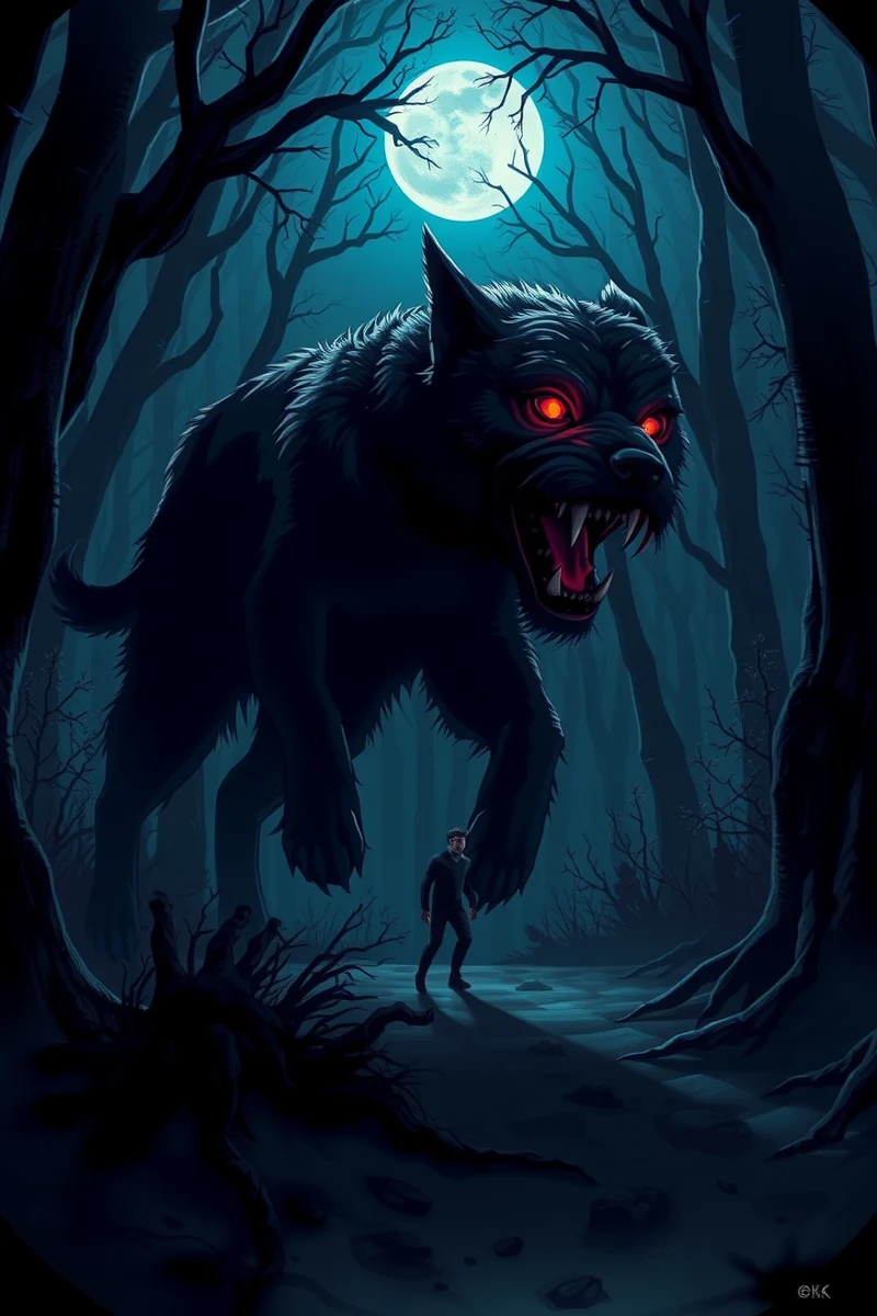 Dream of a Dog Through a Forest