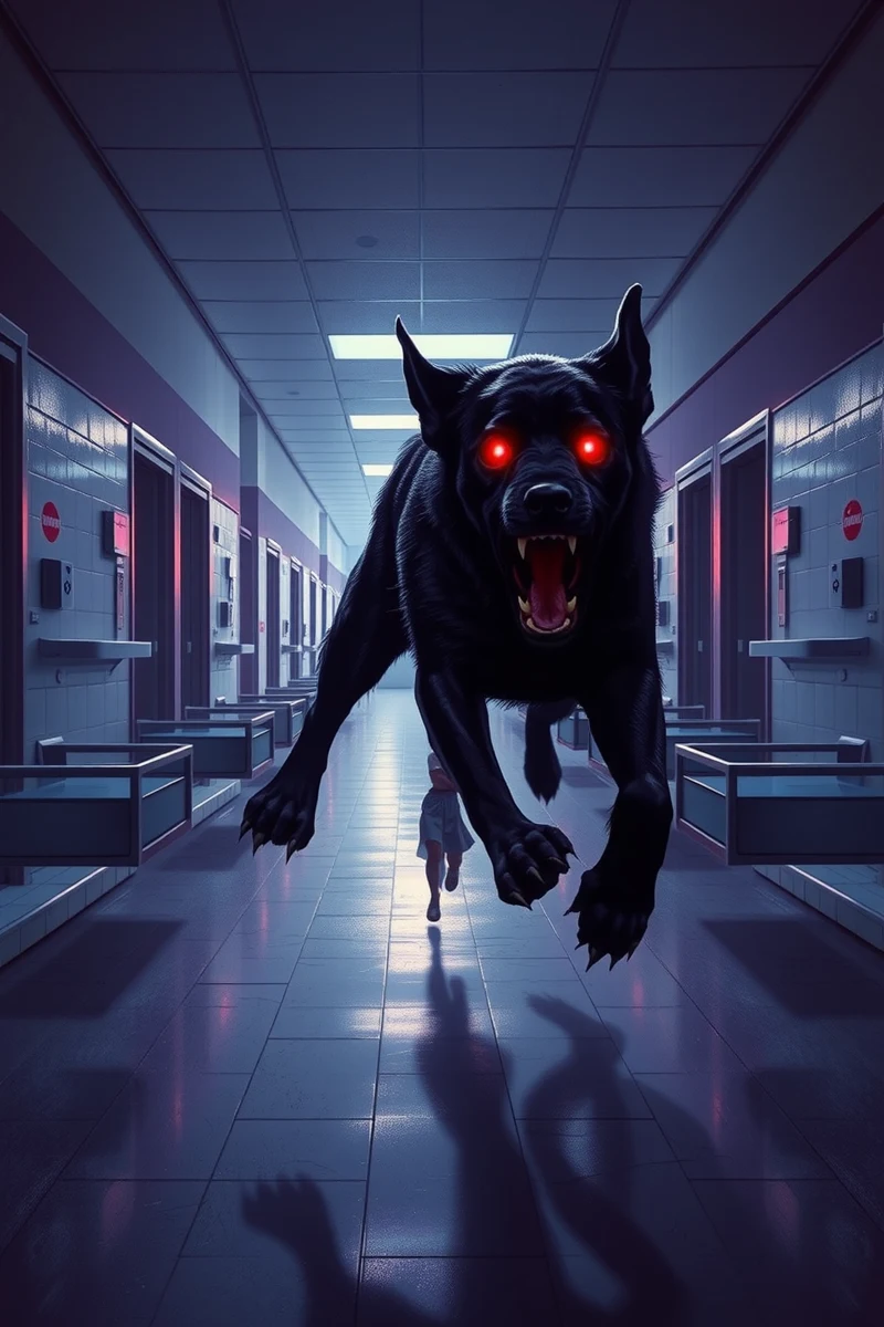 Dream of a Dog Through a Hospital