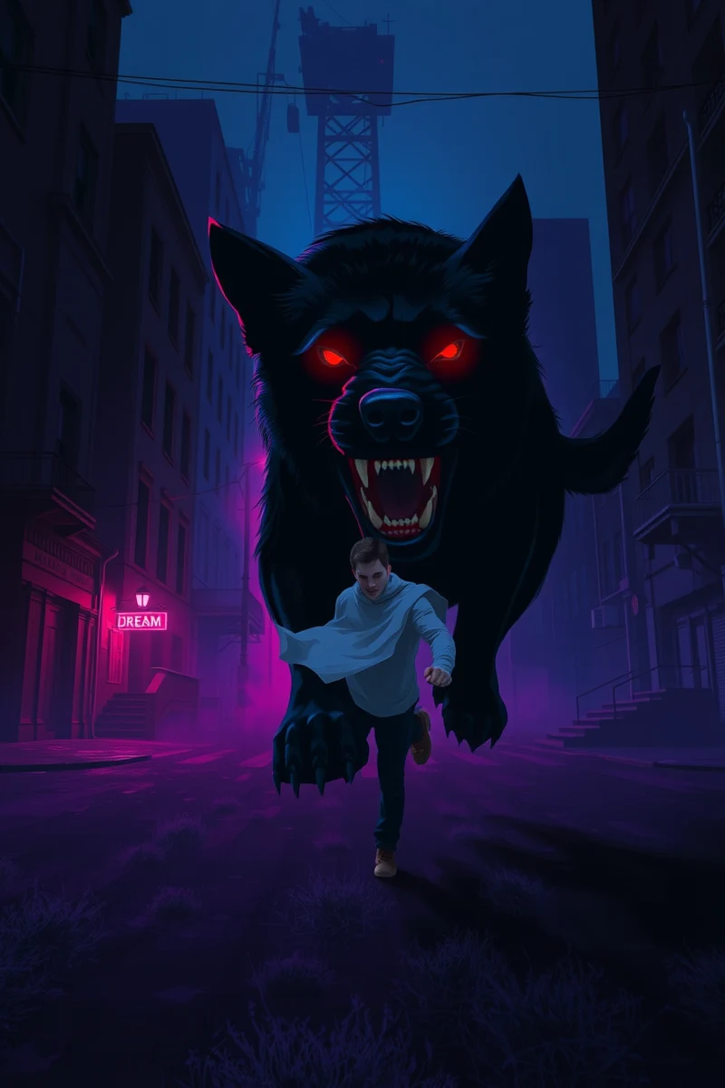 Dream of a Dog Through an Empty City