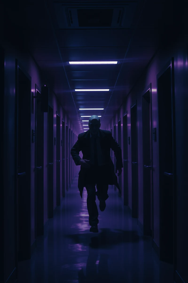 Dream of a Faceless Stranger Through a Corridor