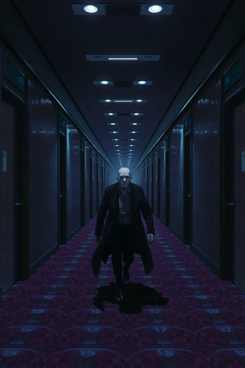 Dream of a Faceless Stranger Through a Hotel