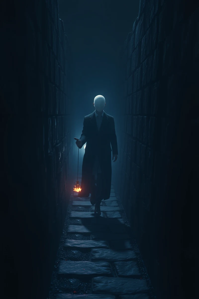 Dream of a Faceless Stranger Through a Labyrinth