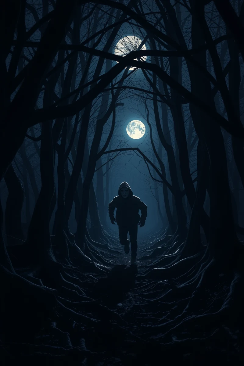 Dream of a Masked Person Through a Forest