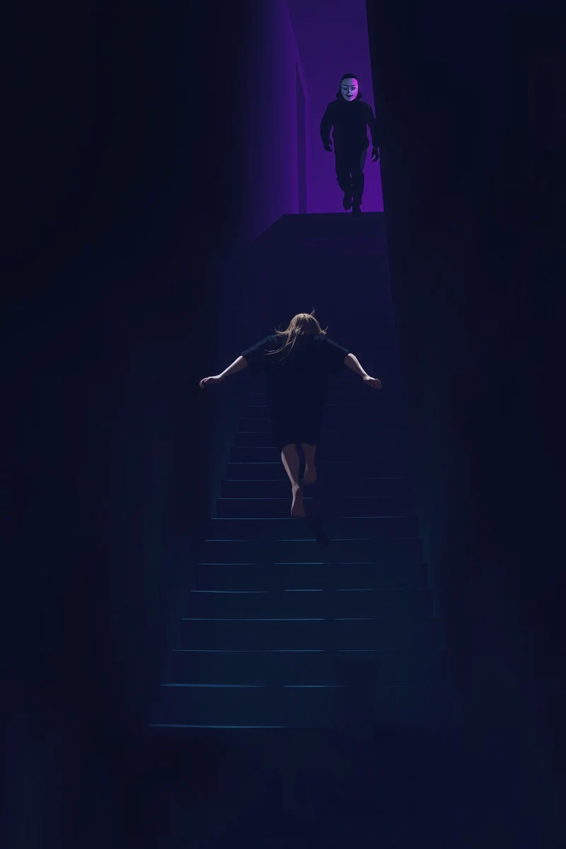 Dream of a Masked Person Up the Stairs