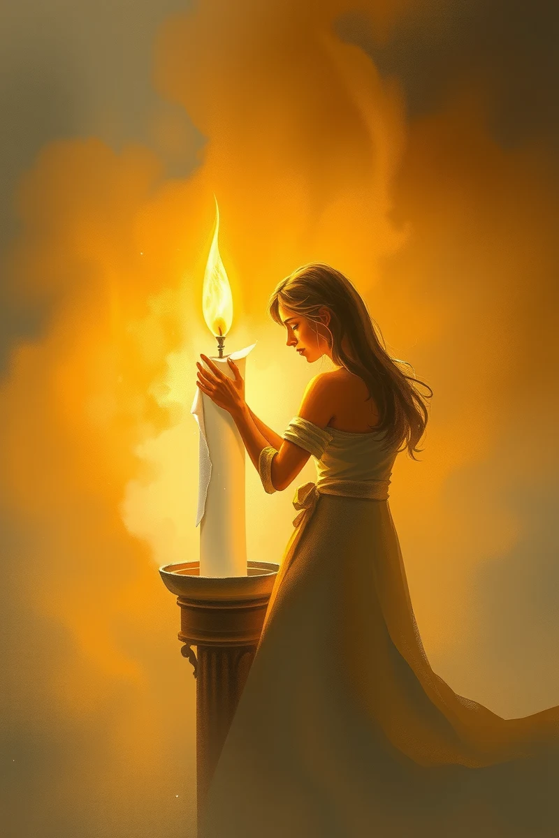 Dream of a Memorial Candle Becoming Light