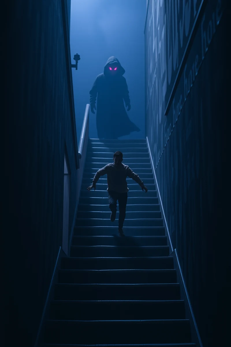 Dream of a Shadow Figure Down the Stairs