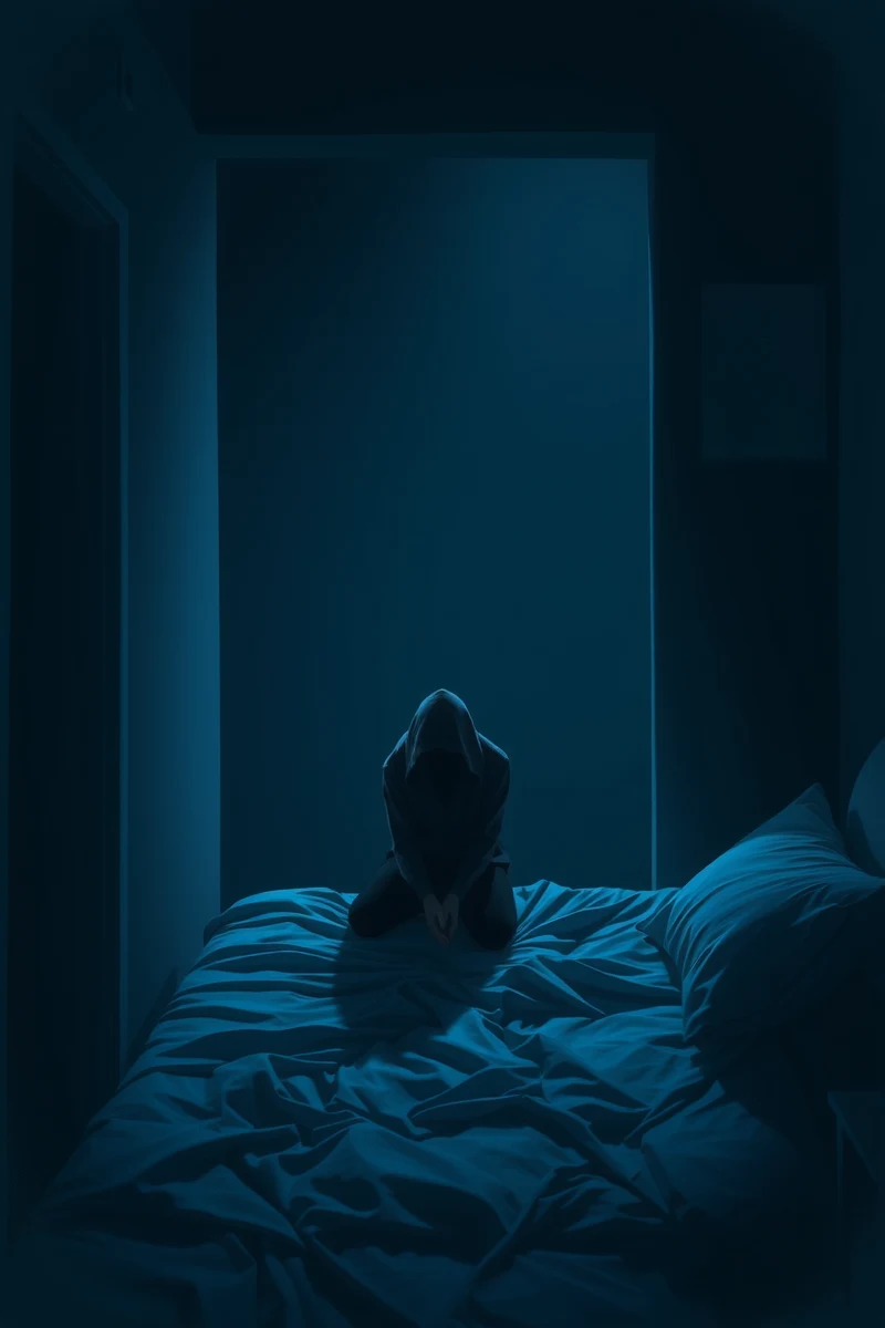 Dream of a Shadow Figure Sitting on the Bed