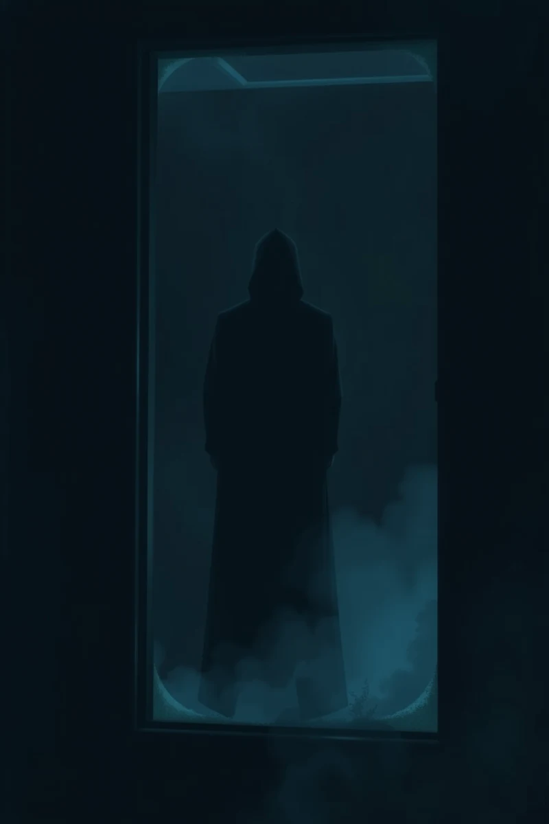 Dream of a Shadow Figure Standing Behind Glass