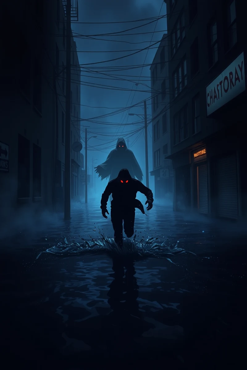 Dream of a Shadow Figure Through Water