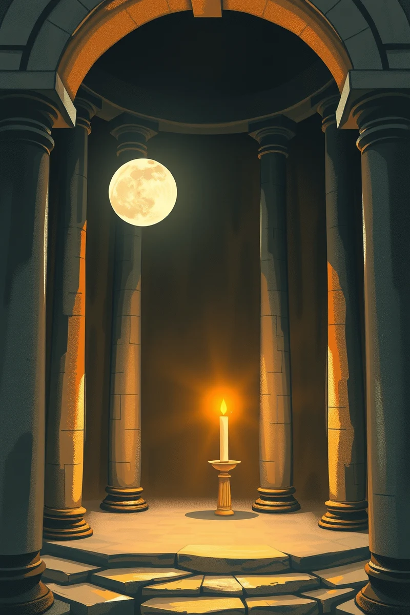 Dream of a Shrine Lighting a Candle