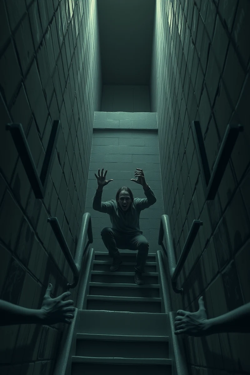 Dream of a Stairwell Inside a Maze-Like Building