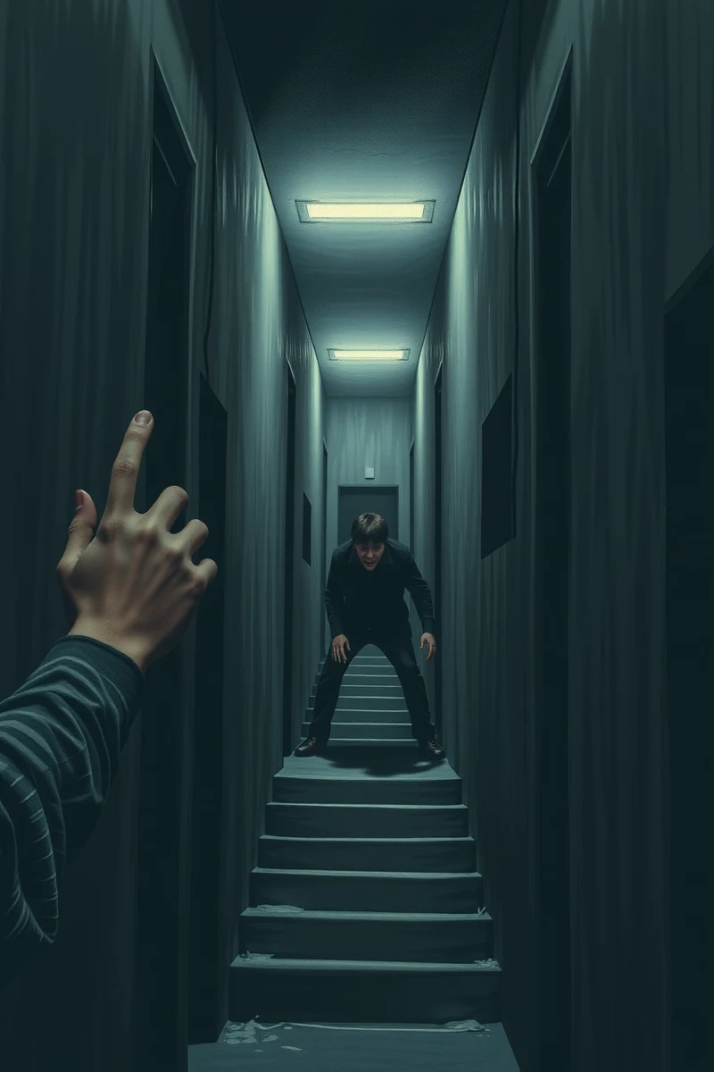 Dream of a Stairwell Inside a Repeating Hallway