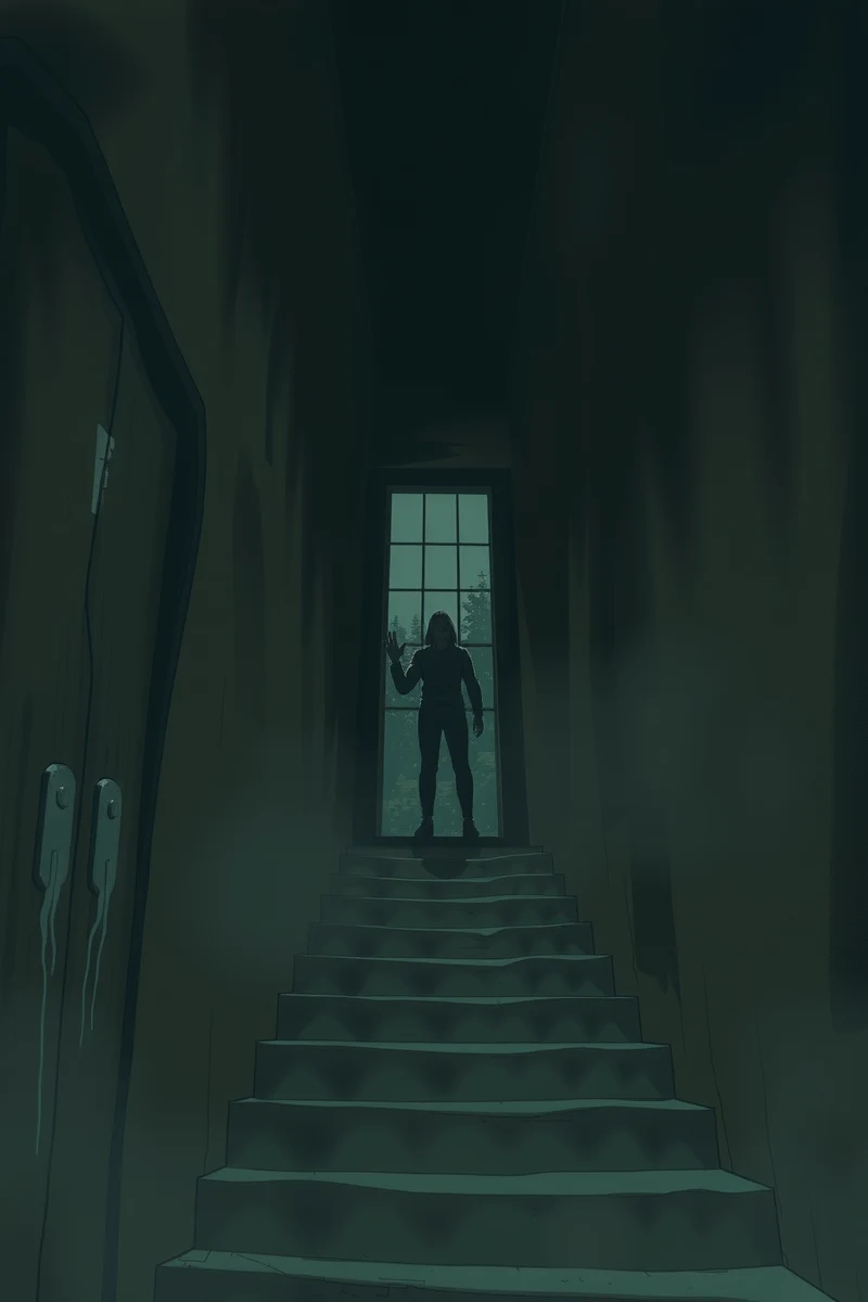 Dream of a Stairwell While Someone Waits Outside