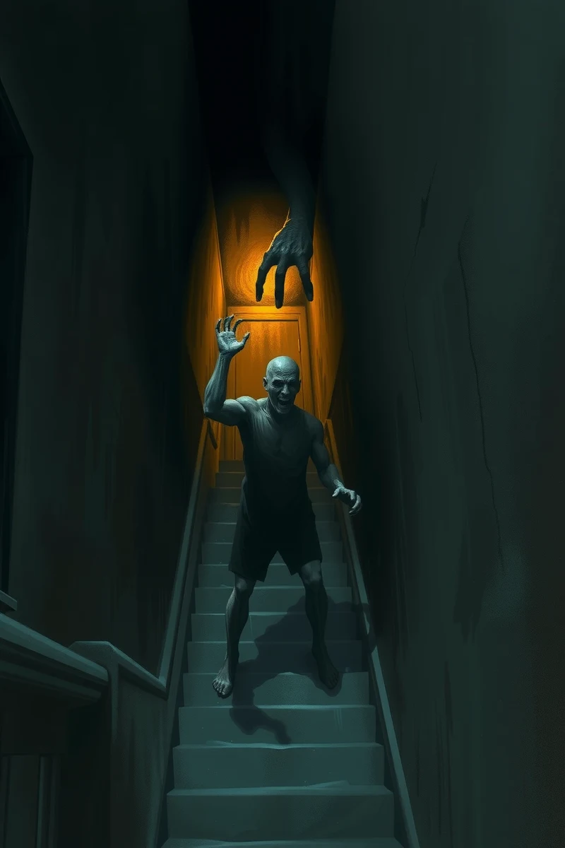 Dream of a Stairwell With the Lights Going Out