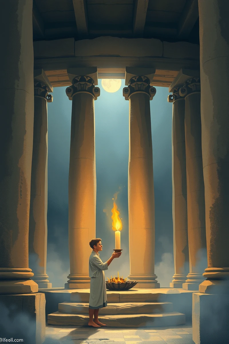 Dream of a Temple Relighting a Candle