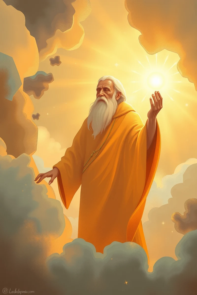 Dream of a Wise Old Man Giving a Task