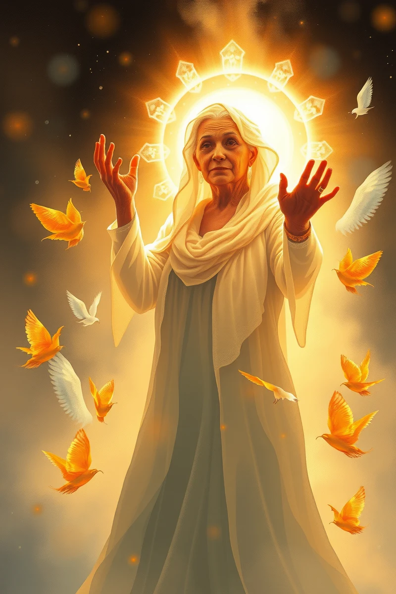 Dream of a Wise Old Woman Showing Your Shadow