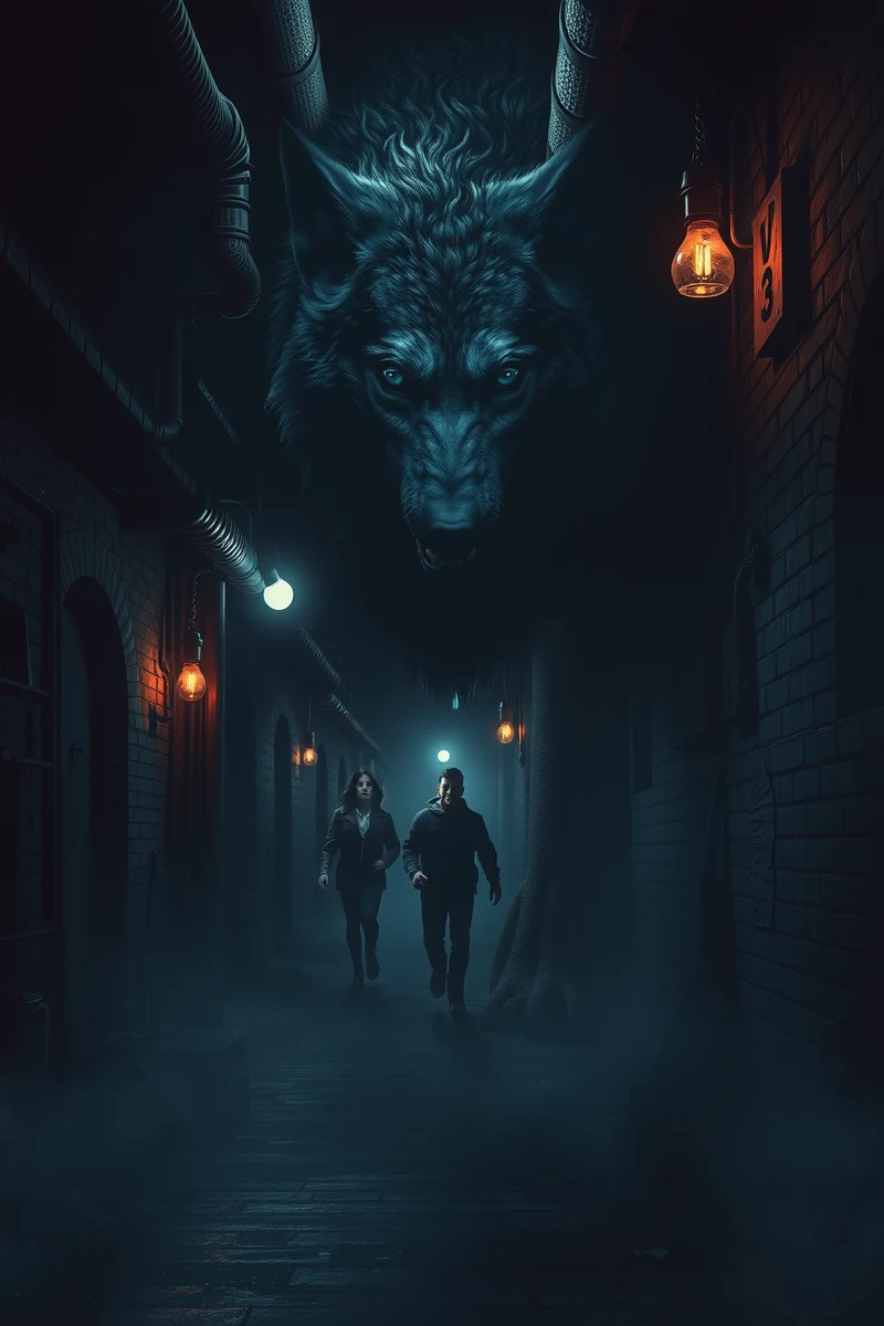Dream of a Wolf Through a Basement