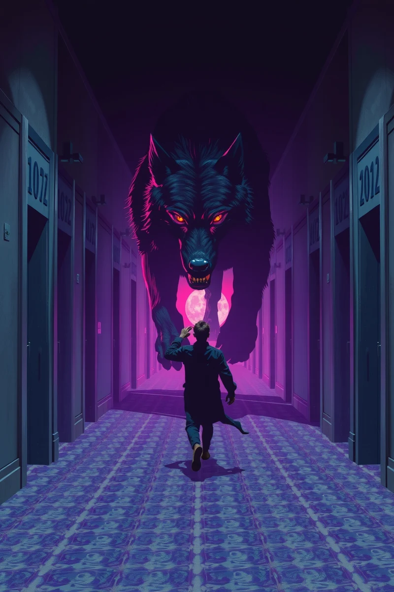 Dream of a Wolf Through a Hotel